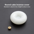 White jade simple indoor incense insert incense seat incense holder aromatherapy stove incense road spare parts household cover tea ceremony accessories ornament